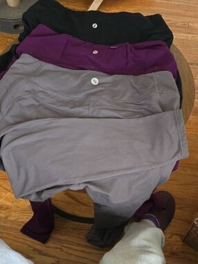 Womens Active Leggings - Black, Purple, Gray - Brand: